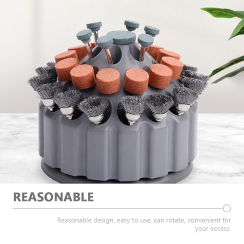 Caja organizadora para puntas de taladro de uñas 35 ranuras miniatura 3