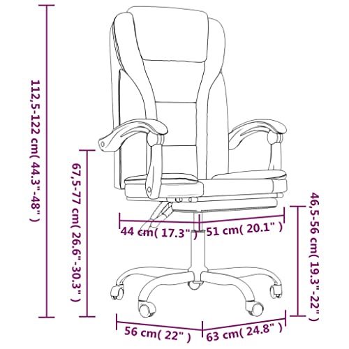 Fauteuil inclinable de bureau dossier réglable assise confortable - 3