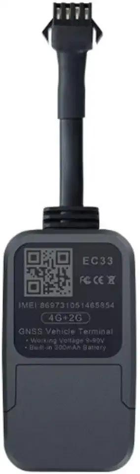 Genérico Rastreador Veicular Ec33 com Chip Quectel 4G + 2G, Plataforma e App Profissional Sem Mensalidade
