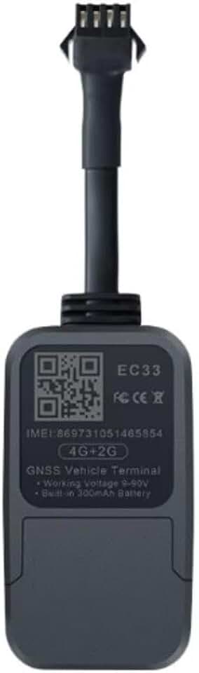 Genérico Rastreador Veicular Ec33 com Chip Quectel 4G + 2G, Plataforma e App Profissional Sem Mensalidade
