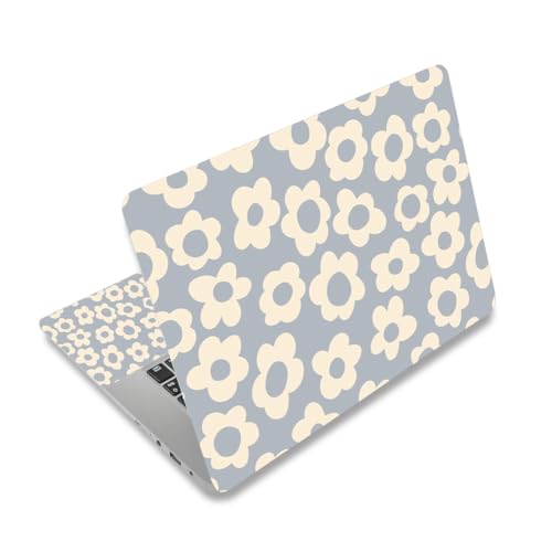 Image of 12 13 13.3 14 15 15.4 15.6 inch Laptop Skin Sticker Protector Cover Decal, Blue Flower Laptop Notebook Vinyl Skin Sticker Cover Personalized Soft Art Case