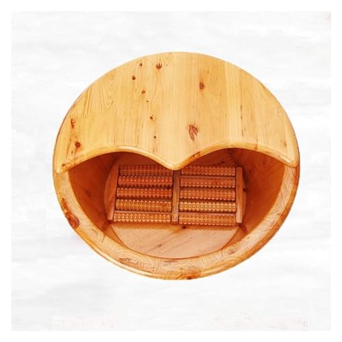 Tina de madera maciza para pies, spa de remojo miniatura 2