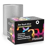 Framar Silver Embossed Roll Hair Foil, Hair Foils for Highlighting, Foils for Highlights, Hairdressing Foil for Hair Highlights, Highlighting Foil, Fr