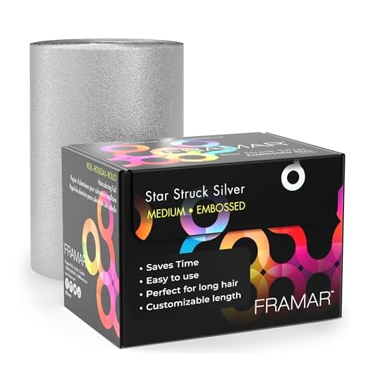 Framar Silver Embossed Hair Foil Roll