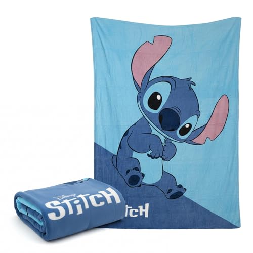 Manta Infantil Stitch 160 x 130 cm - Manta Suave y Ligera para