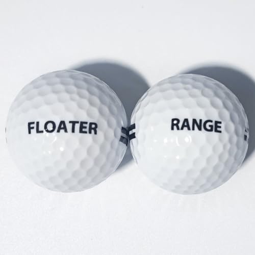 ProFloater Premium Floating Golf Balls - Waterproof Golf Practice Balls for Lakes/Pools/Backyard Driving | Non-Sink Surlyn Material High Visibility Design (12 Pack)