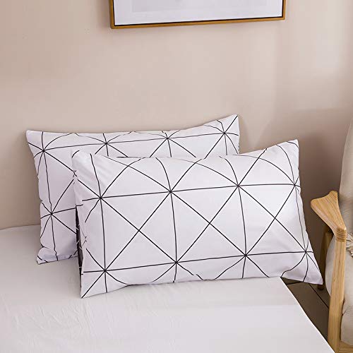 WUMIUER Kissenbezug 40 x 80 (Set mit 2) - Weich Mikrofaser mit Reißverschluss Kissenbezüge für Bett Sofa Kissen 40 x 80 cm - Kissenhülle - Kopfkissenbezug