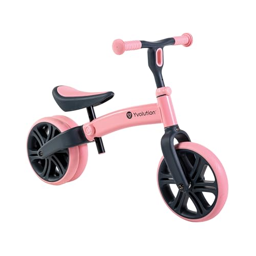 Yvolution Y Velo Junior Toddler Balance Bike | 9 Inch Wheel No-Pedal Training Bike for Kids Age 18 Months to 3 Years