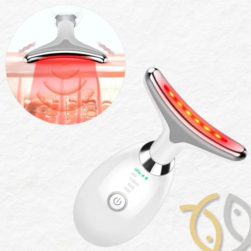 Massageador Facial Elétrico para Pescoço, Face e Firmeza – Redefina o Contorno Facial, 3 Modos de Vi