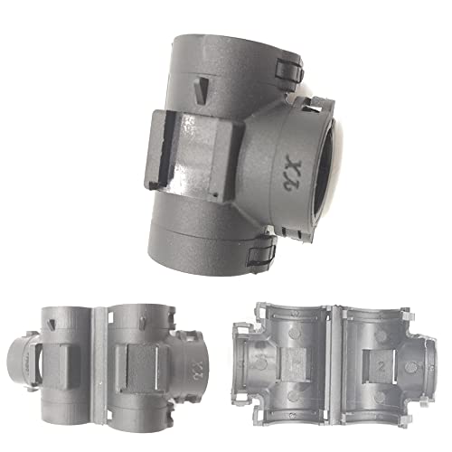 3-Way Wire Loom Tubing Connector Openable Tee Joint for 3/8 inch Wire Conduit ( 5-Pack)