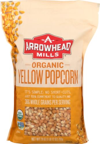 Arrowhead Mills Organic Yellow Popcorn, 28 oz Bag (Pack of 2) - image 1