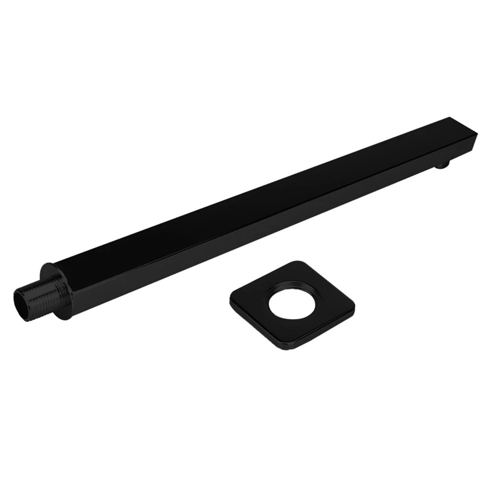 Shower Arm 30/40cm Stainless Steel Wall for Head Rain G1/2 Thread for Use in Bathroom(Black,40cm)