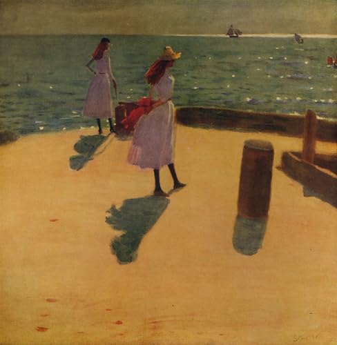 Imprimé sur toile de la jetée de Walberswick, art décoratif célèbre grand format