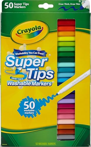 Crayola 50 Washable Supertips