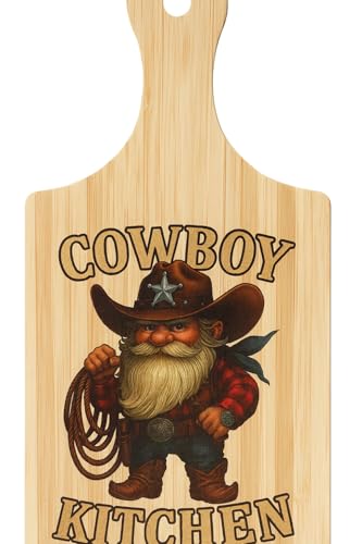 Tabla decorativa de madera con diseño vaquero miniatura 1