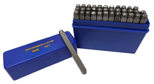 ToolUSA 36 Pc Number & Lowercase Letter Punch Set | 1/8