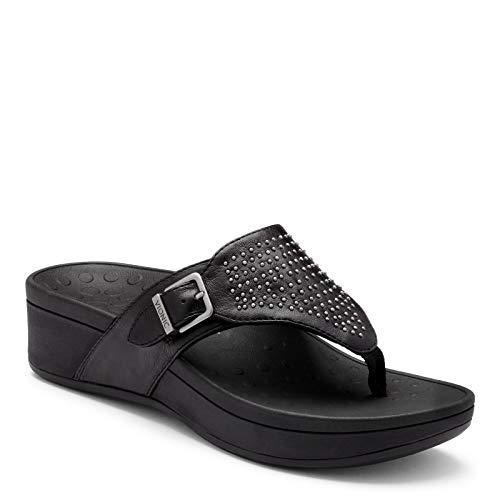 Vionic Women's, Capitola Thong Black 7 M