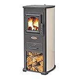 Estufa de leña THOR 7 KW color crema