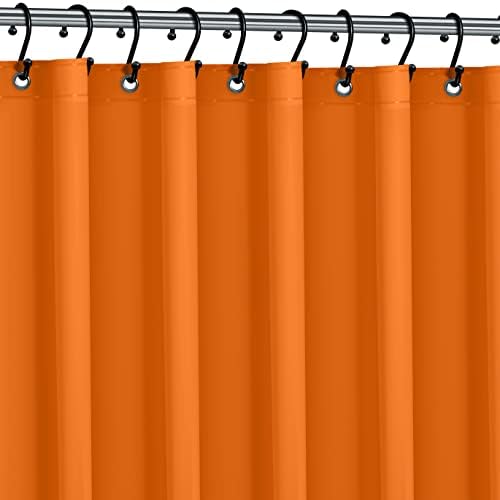 No Smell Shower Curtain Liner 72x72 Orange - PEVA Plastic Shower ...