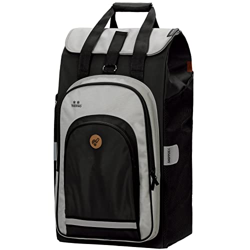 Andersen Shopper Royal mit kugelgelagertem Luftrad 29 cm und 60 Liter Einkaufstasche Hydro schwarz mit Kühlfach – Bild 6