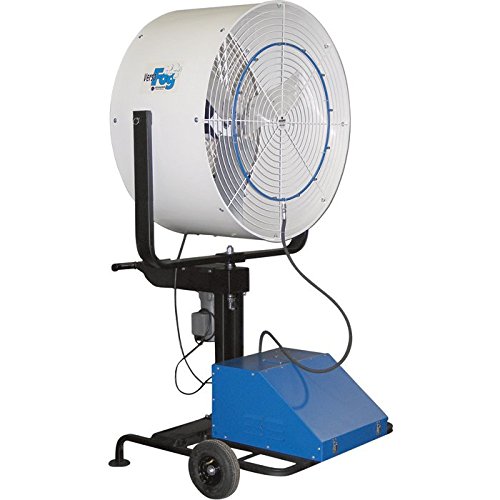 SCHAEFER VF36 VersaFog Mobile Oscillating Misting Fan, Blade Material: Aluminum, 1/2 hp, 36"