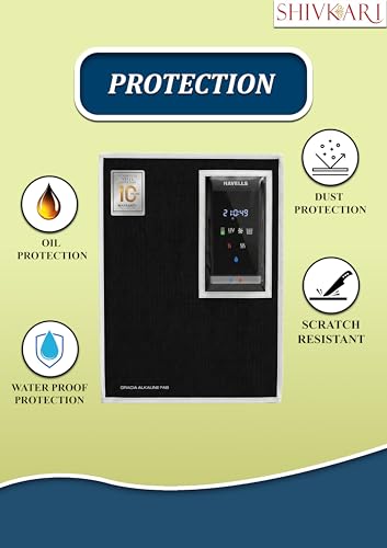Image of Body Protective Cover for Havells Gracia Alkaline Water Purifier, RO+UV+MF Model Waterproof & Dustproof Water Purifier RO Body Cover (Black)