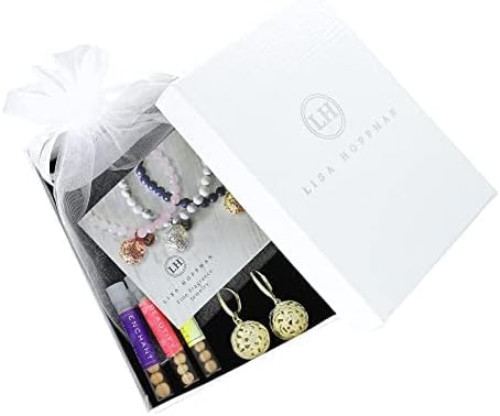 Miniatura 5 de Lisa Hoffman Fragrance Earrings for Women 06 Sunray Charm with Fragrance Beads Classic Elegant Earrings with Leverback Closure Fragrance Jewelry for