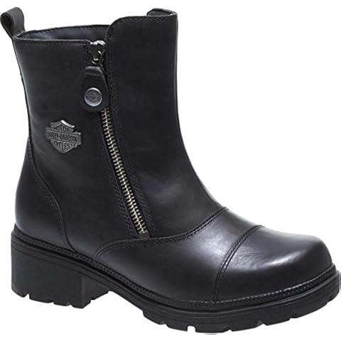 HARLEY-DAVIDSON Women's Amherst Motorcycle Boot, Black Cover
