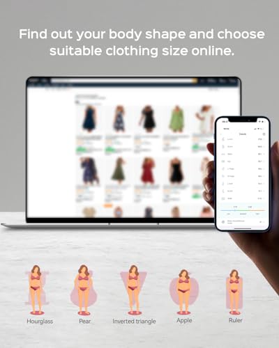 Image of Body Measuring Tape with Cute Rabbit Case, Bluetooth Waist Measure