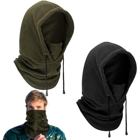 GSrenyu 2 Pack Winter Balaclavas with Neck Warmer Cover