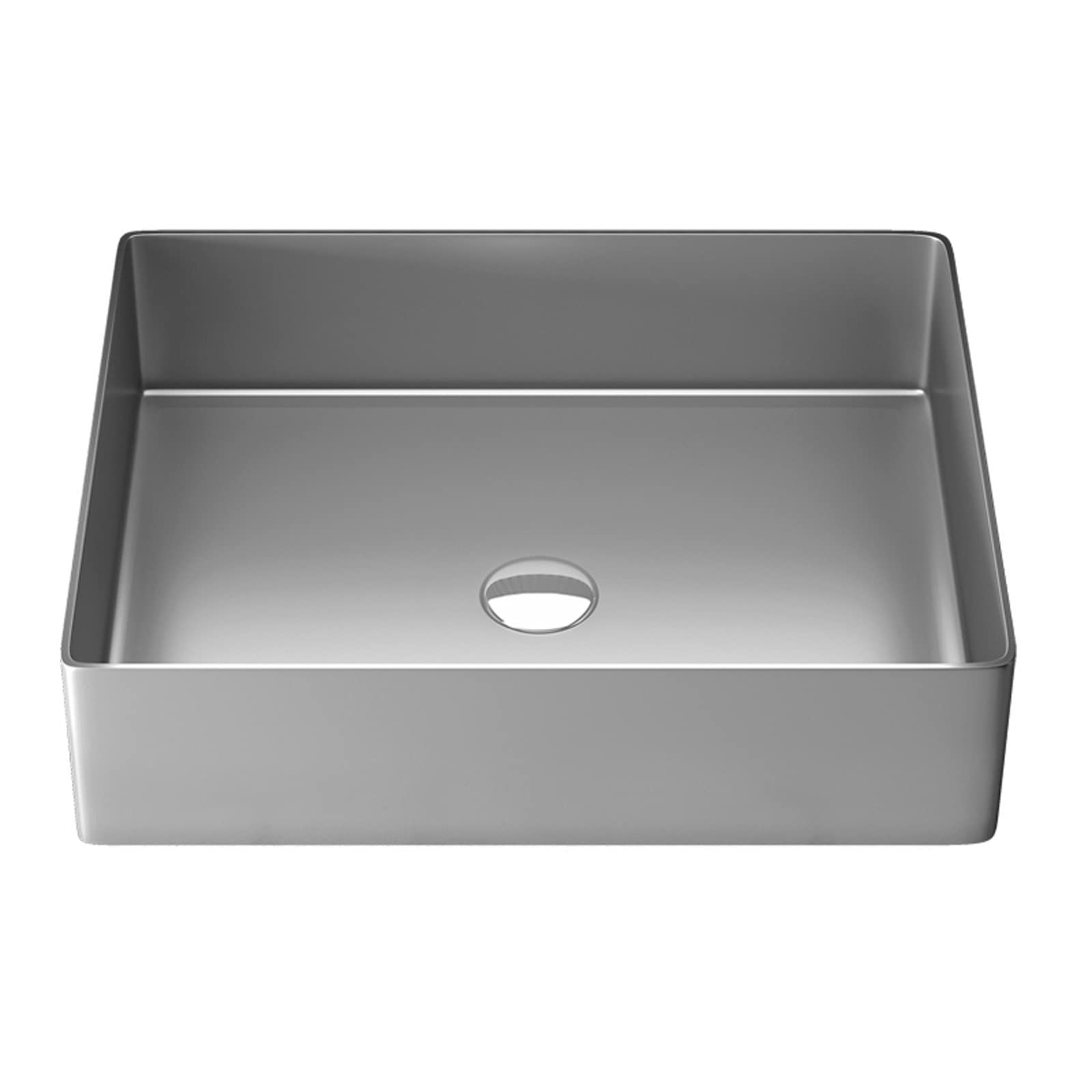 Hpthly A Bathroom Sink Bathroom Sink Stainless Steel Countertop Sink Hotel Bathroom Utensils Sink Rectangular Countertop Sink Rt Basin Vessel Sinks (A)