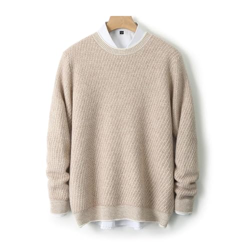 Merino Wool O Neck Mens Thickened Casual Fashion Base Knitted Sweater Warm Comfortable4