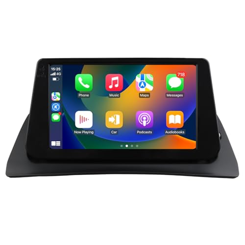 Radio de coche Android 14 de 9 pulgadas para Renault Kangoo 2009 – 2018, compatible con coche inalámbrico Carplay/Android, control del volante, WiFi/4G, AM/FM 4 núcleos, 2 GB y 64 GB