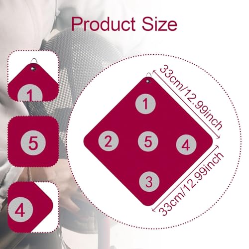 kowaku Fencing Target Training Tool Sturdy Fencing Present for Enthusiasts Wall Mount for Fencers Skill Improvement Practice Board