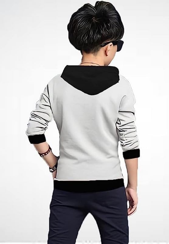 Image of Kids Boys & Girls Cotton Hooded Neck Full Sleeves Printed T-Shirt|Trendy Adventure Edition T Shirts for Kids