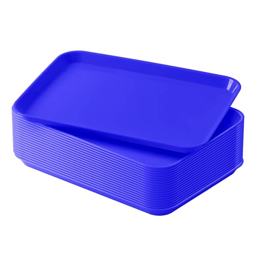 JMU 20 Pcs Royal Blue Dental Procedure Tray Flat Tray Size B 13.25" X 9.75"