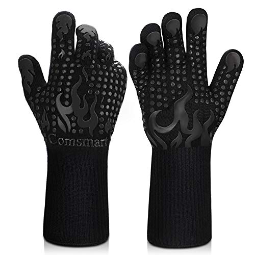 Comsmart BBQ Gloves, 1472 Degree F Heat Resistant...
