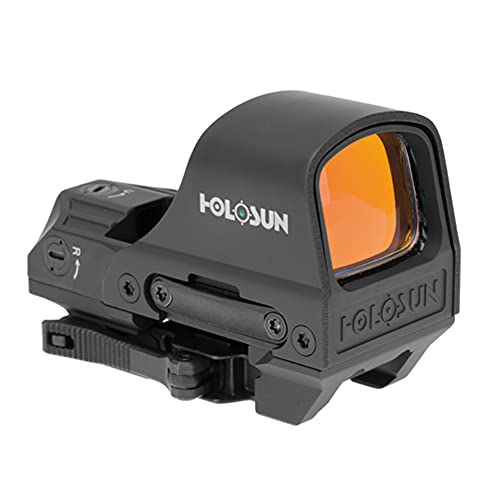 Image of HOLOSUN 510C Multi-Reticle 2 MOA Dot & 65 MOA Circle Open Reflex Sight - Solar FailSafe Shake-Awake, 12 Settings - Red /Green Reticle