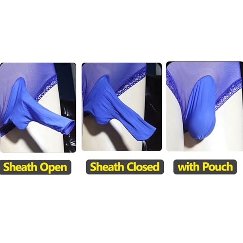 LESOYA leesuo Men's Sexy Ice Silk Panties High Elastic Boxer Briefs See Through Sheer Shorts Underwear2