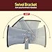 Indoor / Outdoor PA Horn Speaker - 6.3” Portable PA Speaker with 8 Ohms Impedance & 25 Watts Peak Power - Mounting Bracket & Hardware Included - Pyle PHSP6K, White, 6.3-Inch
