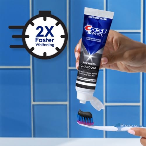 Crest 30772103388 3D White Advanced Charcoal Teeth Whitening Toothpaste thumb #6