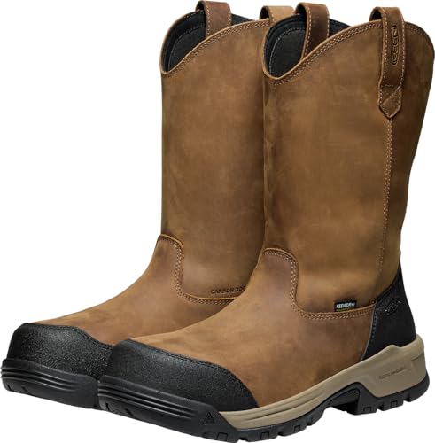 KEEN Utility Men's Evanston Composite Toe Waterproof Leather Durable Construction Pull on Work Boots2