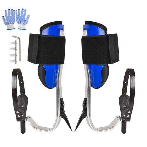 Equipo de escalada de árboles: picos de árbol, botas de escalada de arborista, picos resistentes con correas, picos cómodos para profesionales, picos con acolchado adicional