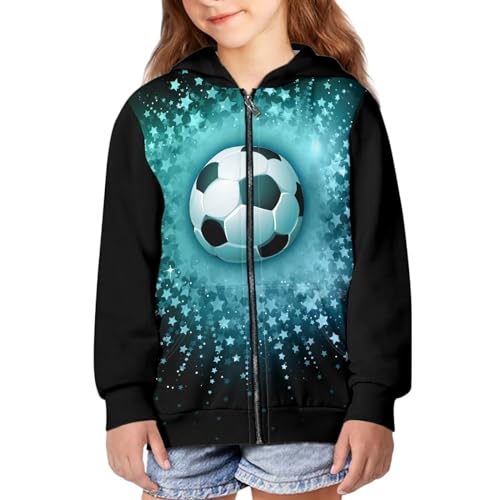 Image of Coloranimal Unisex Girls Boys Long Sleeve Casual Hoodies & Sweatshirts Tops Kids Zip Up Jacket Coat Age 6-16 Year