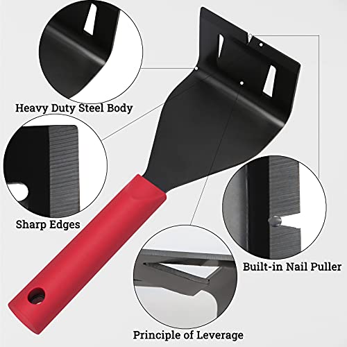 Trim Puller For Baseboard, Trim Removal Tool And Baseboard Removal Tool, Trim Puller Tool For Baseboard & Molding Removal Tool, Flooring Tools For Removing Baseboard, Molding And Decorative Panel #TOP4