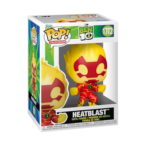 Funko Pop! TV: Ben 10 - Heatblast - Figura in Vinile da Collezione - Idea Regalo - Merchandising Ufficiale - Giocattoli per Bambini e Adulti - Cartoon Fans - Figura da Collezione e da Esposizione