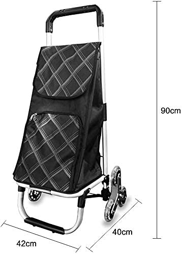 SENWEI Multifunktions-Einkaufstrolley, Küchenaufbewahrung, Mehrzweckwagen, zusammenklappbar, Aluminiumlegierung, Oxford… – Bild 3