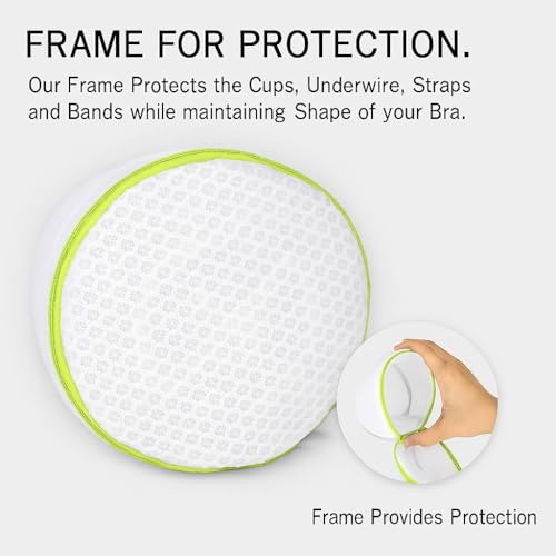 Image of inchCOSMIIC GREENS inch 3 Pcs Cone Shape Bra Wash Bag for Washing Machine Women Lingerie Bags for Washing Lingerie, Underwear, Delicates (3 CONE SHAPE BRA WASHING BAGS)