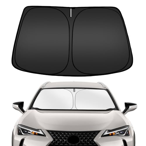 Image of ARISMOTOR Windshield Sun Shade for Le-xus UX UX200 UX250h UX260h UX300h UX300e 2019-2025 2026, Custom Fit Foldable Front Window Sunshade Sun Visor Protector, Block UV Rays Keep Your Car Cooler