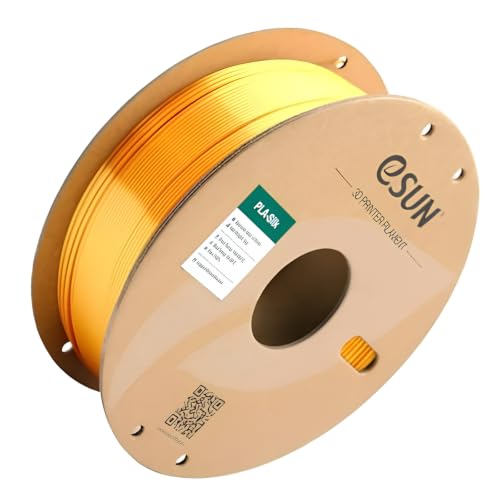 Image of eSUN 1.75mm Silk PLA 3D Printing Filament Yellow | Premium Silk PLA Filament for FDM 3D Printer with 1KG Net Weight Spool